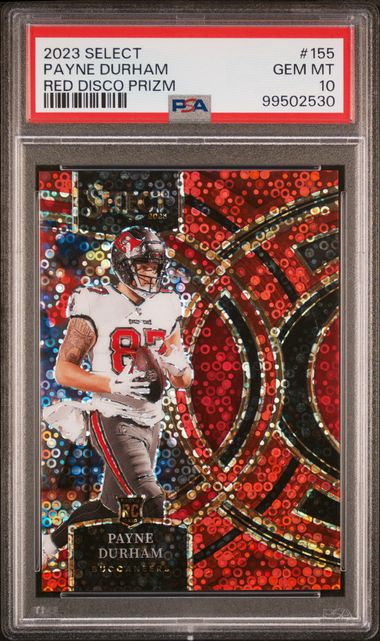2023 Panini Select Red #155 Payne Durham front
