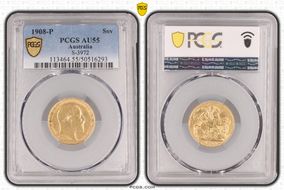 1908-P Sov S-3972 AU55