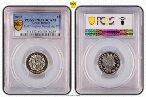 2002 £1 S-J17 English Design Ag Pft PR69DCAM