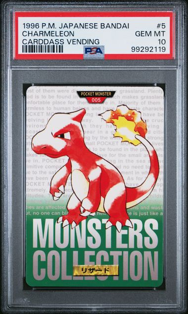 Charmeleon card PSA 10, cert 99292119