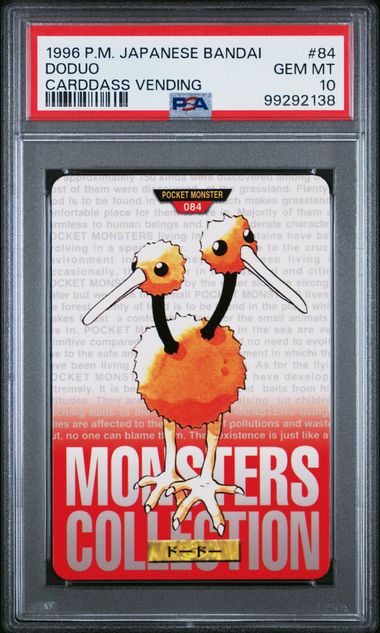 Doduo card PSA 10, cert 99292138