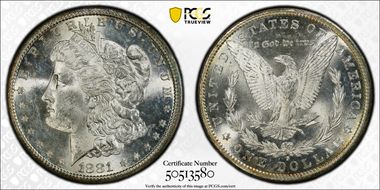 1881-S $1 MS63+ 
