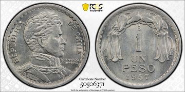 1957-So Peso MS64