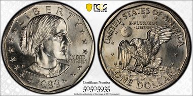 1999-D SBA$1 MS65