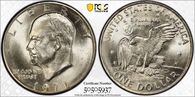 1971-D $1 MS65+