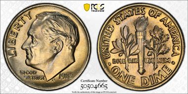 1982 10C No Mintmark - Strong MS66FB