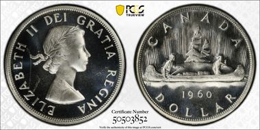 1960 S$1 PL65CAM