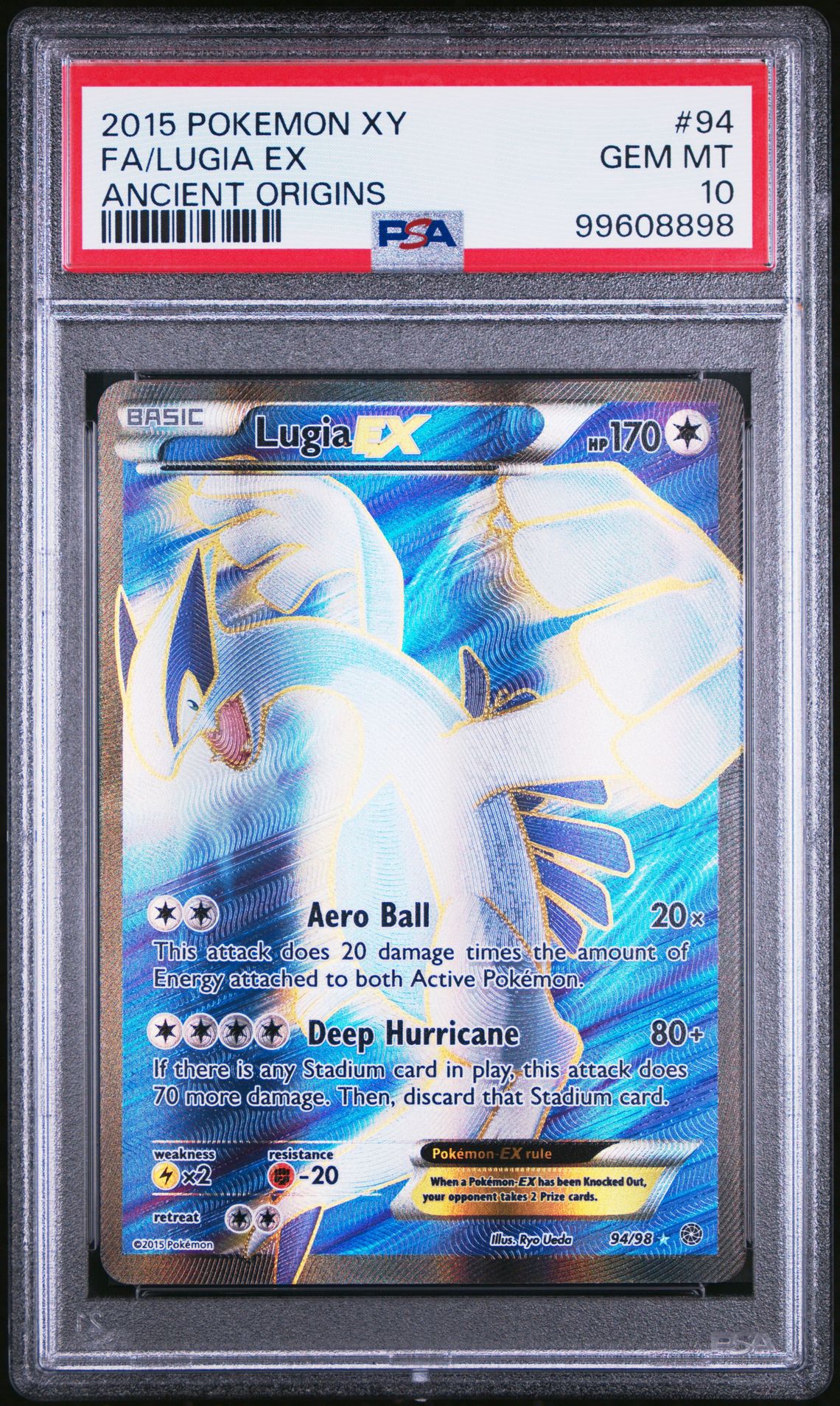 2015 Pokemon POKEMON XY ANCIENT ORIGINS #94 Fa/Lugia Ex front