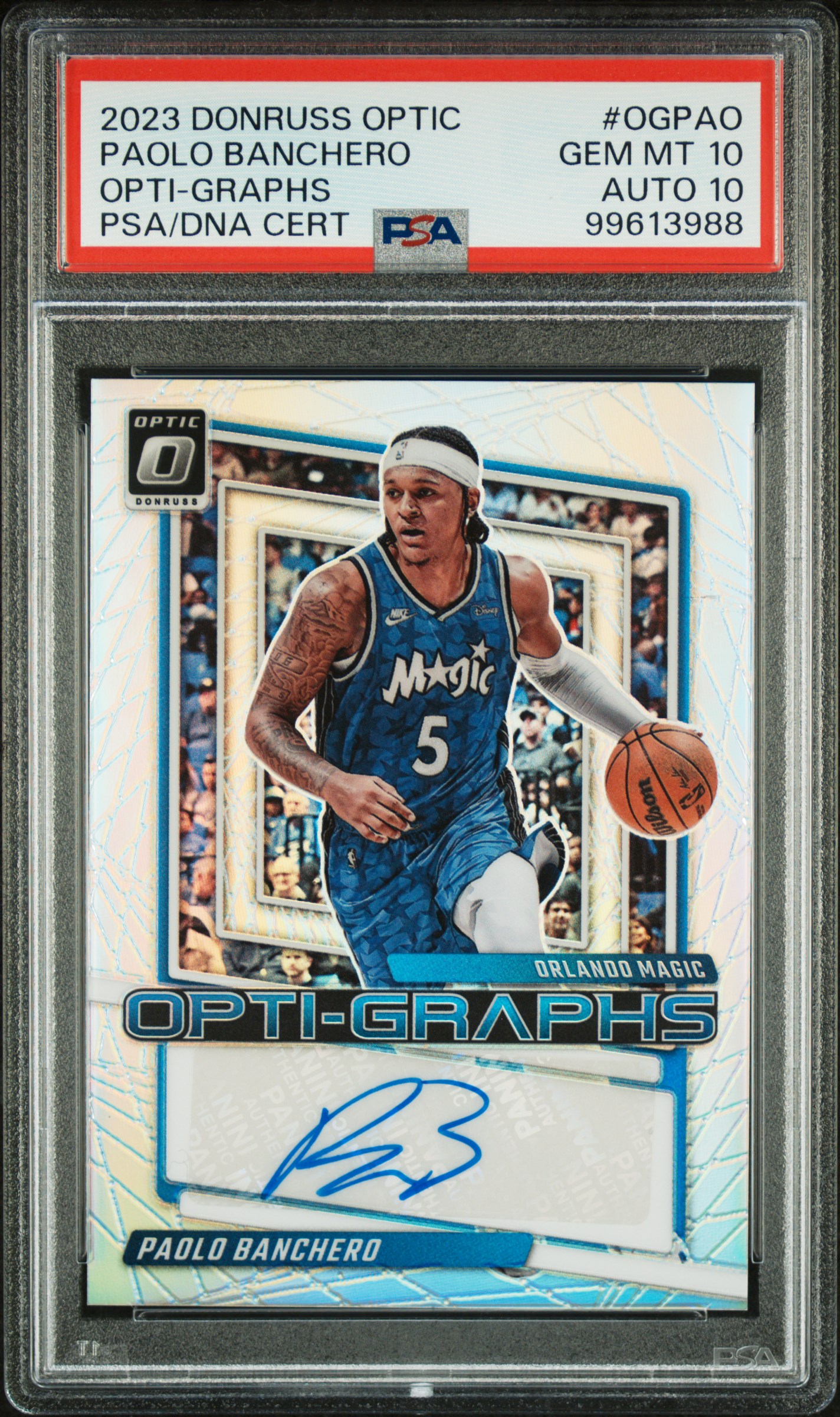 2023 Panini Donruss Optic Opti-Graphs Paolo Banchero #Ogpao front