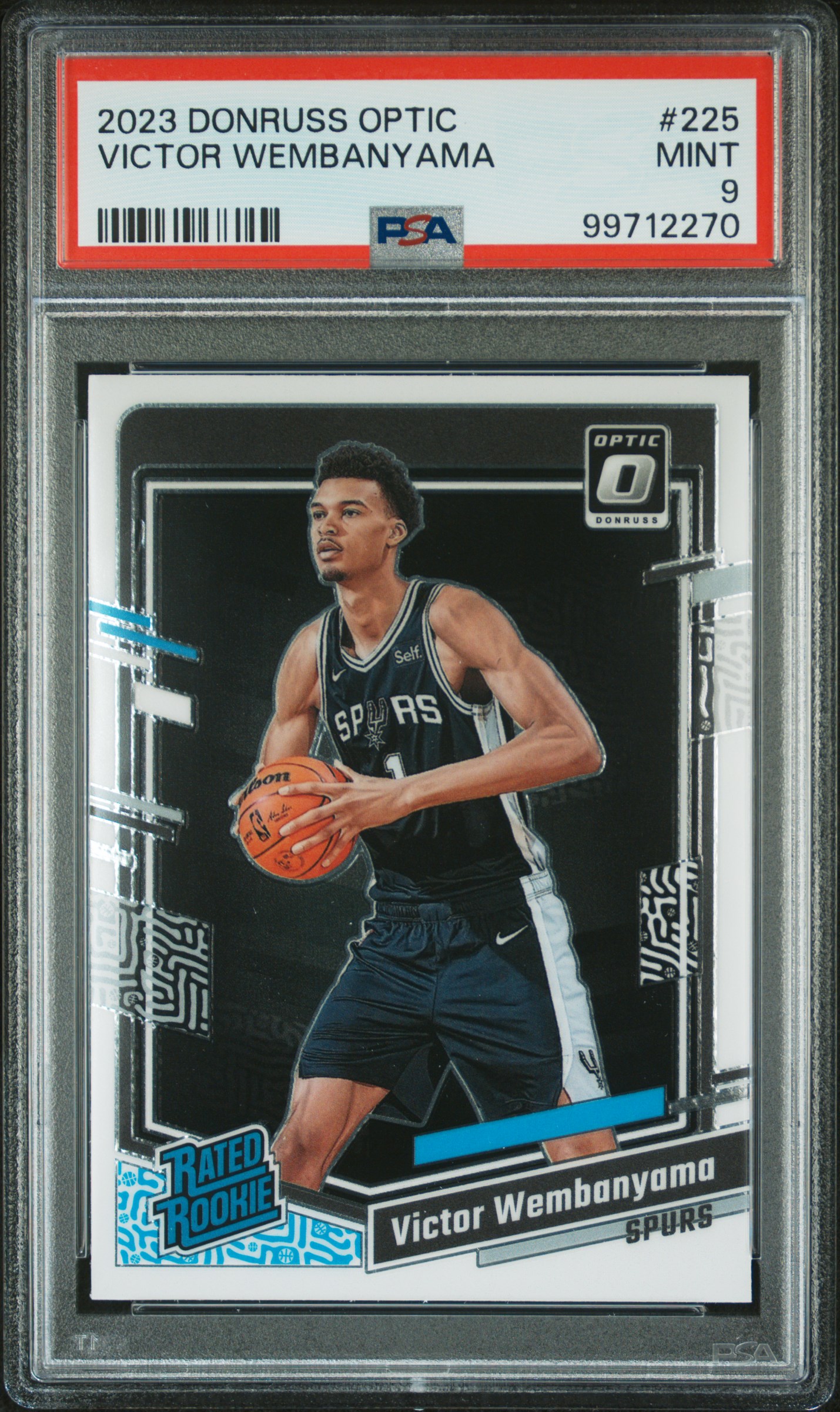 2023 Panini Donruss Optic Victor Wembanyama #225 Mint 9 front