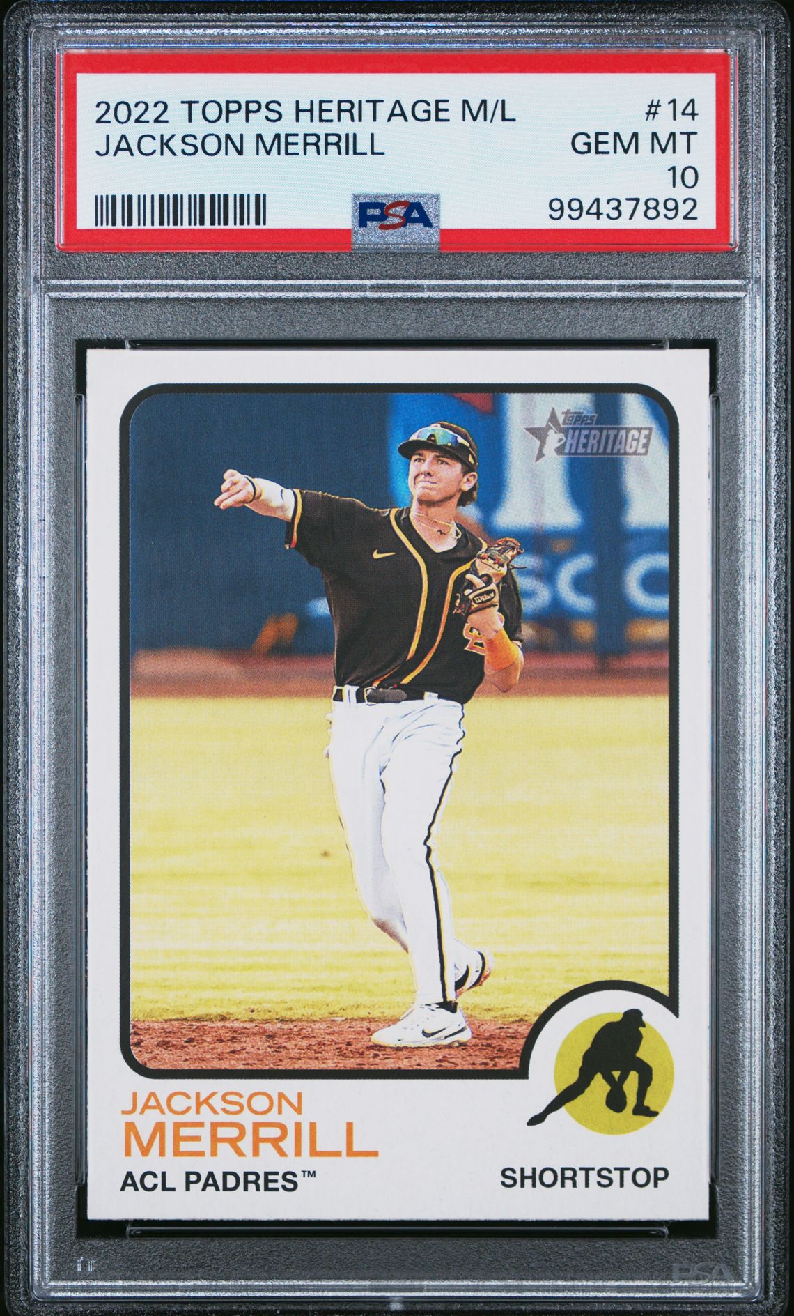 2022 Topps TOPPS HERITAGE MINOR LEAGUE #14 Jackson Merrill front