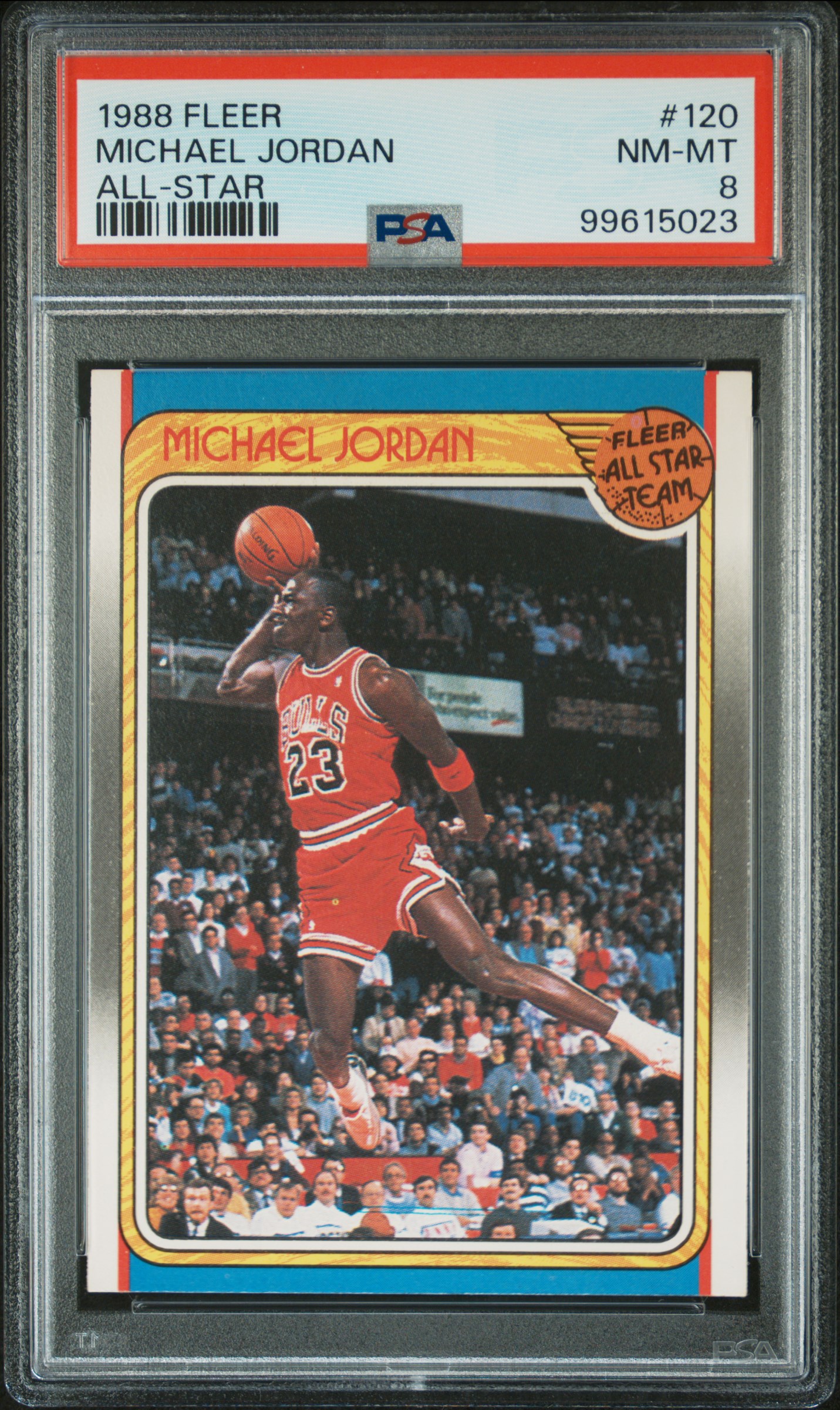 1988 Fleer Michael Jordan #120 (All-Star) Nm-Mt 8 front