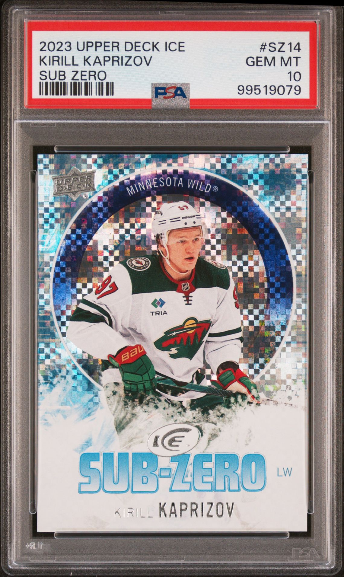 2023 Upper Deck UPPER DECK ICE SUB ZERO #SZ14 Kirill Kaprizov front