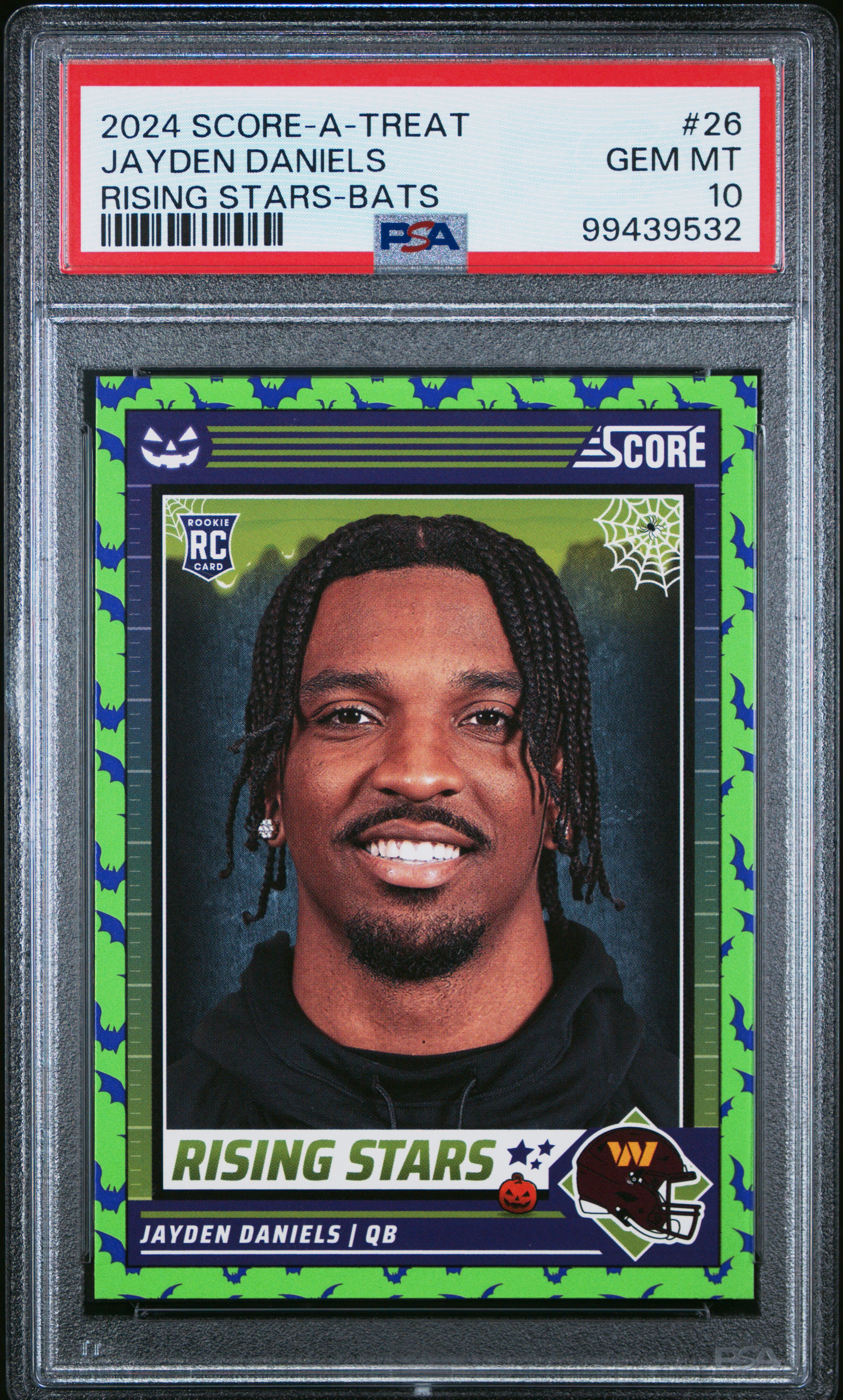 2024 Panini Score-A-Treat Rising Stars Jayden Daniels #26 (Rising Stars-Bats) Gem Mt 10 front