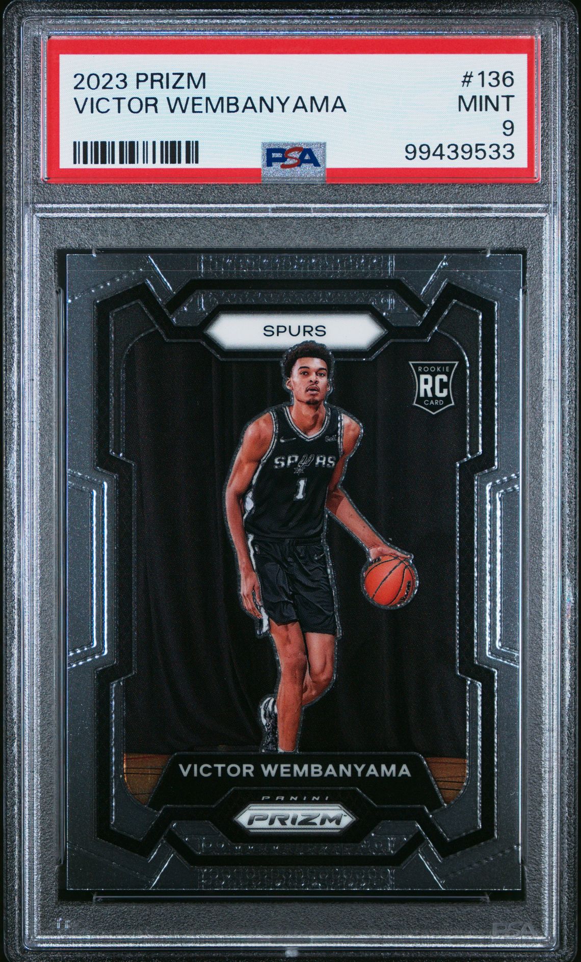 2023 Panini Prizm Victor Wembanyama #136 Mint 9 front
