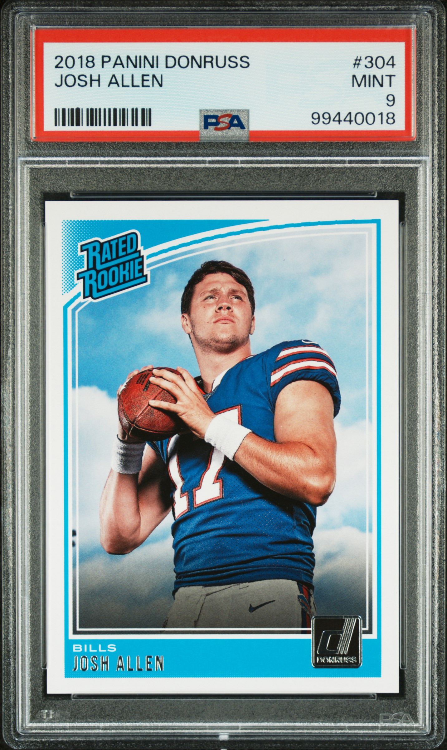 2018 Panini Donruss Josh Allen #304 Mint 9 front