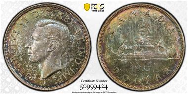 1937 S$1 Matte SP66