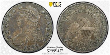 1828 50C O-123a VF35