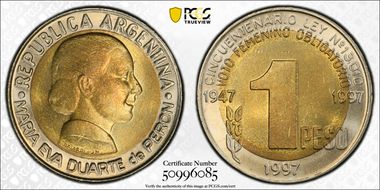 1997 Peso Women's Vote MS67