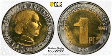 1997 Peso Women's Vote MS66