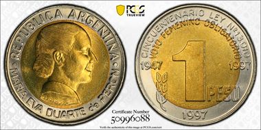 1997 Peso Women's Vote MS67