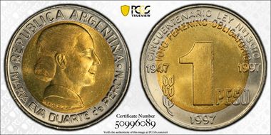 1997 Peso Women's Vote MS66