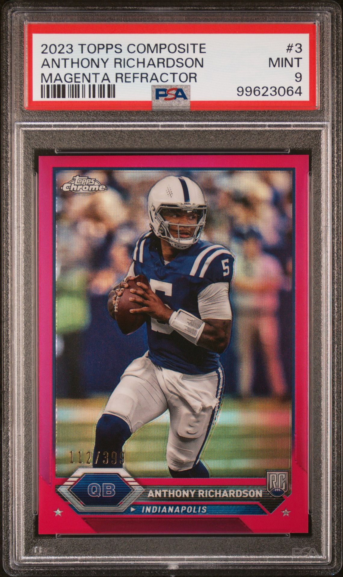 2023 Topps TOPPS COMPOSITE MAGENTA REFRACTOR #3 Anthony Richardson front