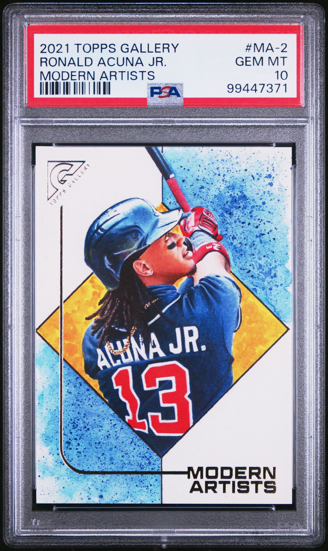 2021 Topps Topps Gallery Modern Artists #MA-2 Ronald Acuna Jr. front