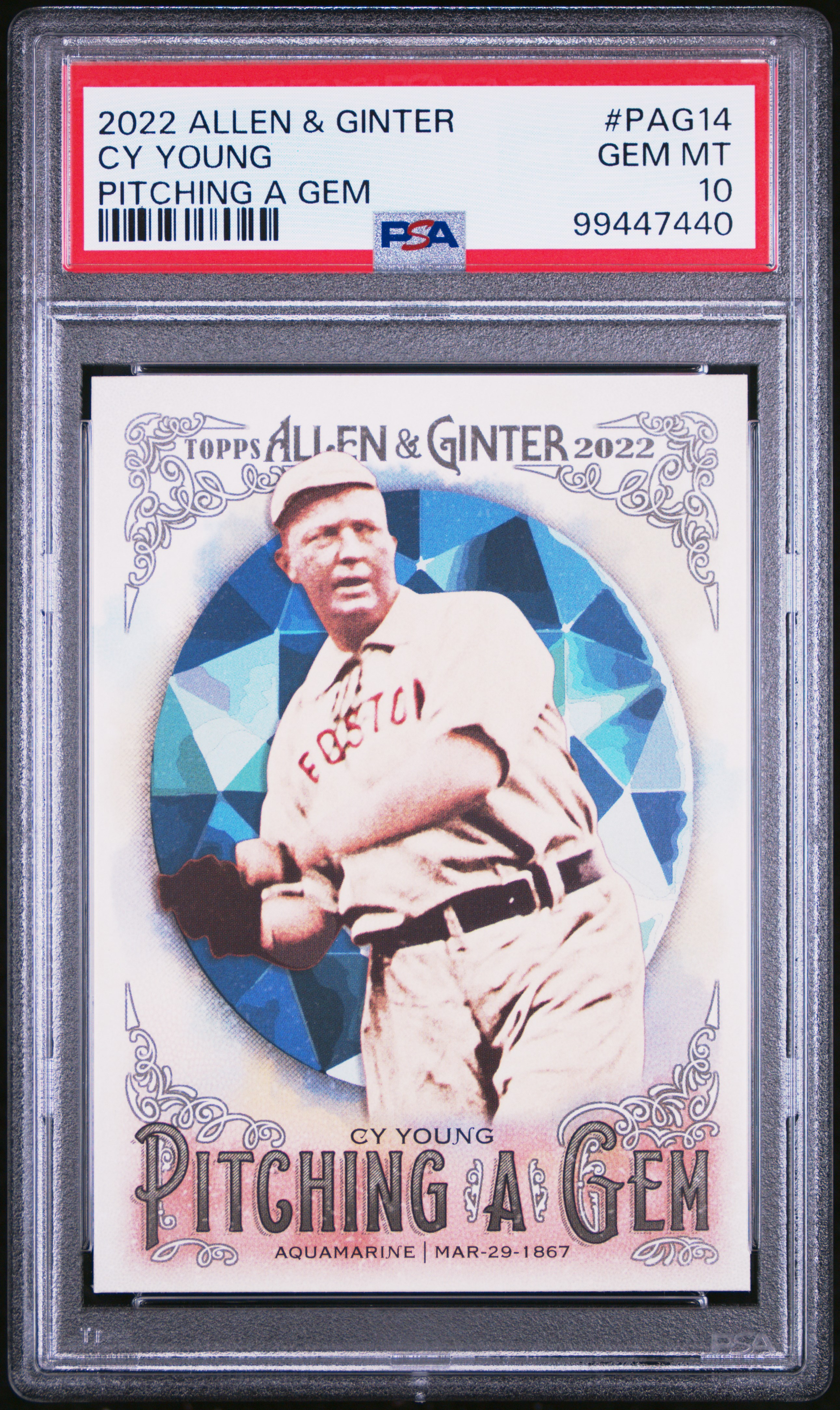 2022 #PAG14 Cy Young PSA 10 Topps Allen & Ginter Pitching A Gem