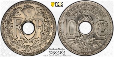 1914 10C Gad-285 F-137 MS67+