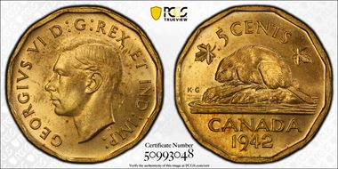 1942 5C Tombac MS64