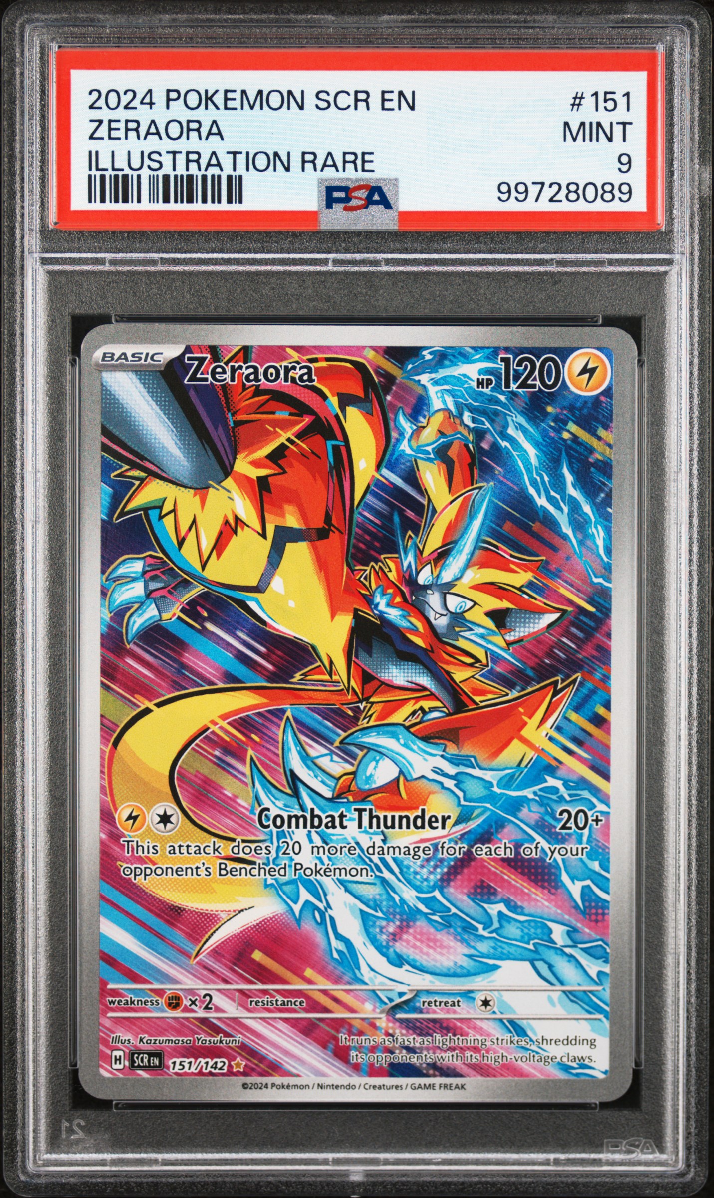 2024 #151 Zeraora PSA 9 Scr EN-Stellar Crown