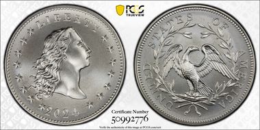 2024 Medal Flowing Hair Ag 230th Anniversary First Strike MS70