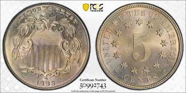 1883 5C Shield MS66+