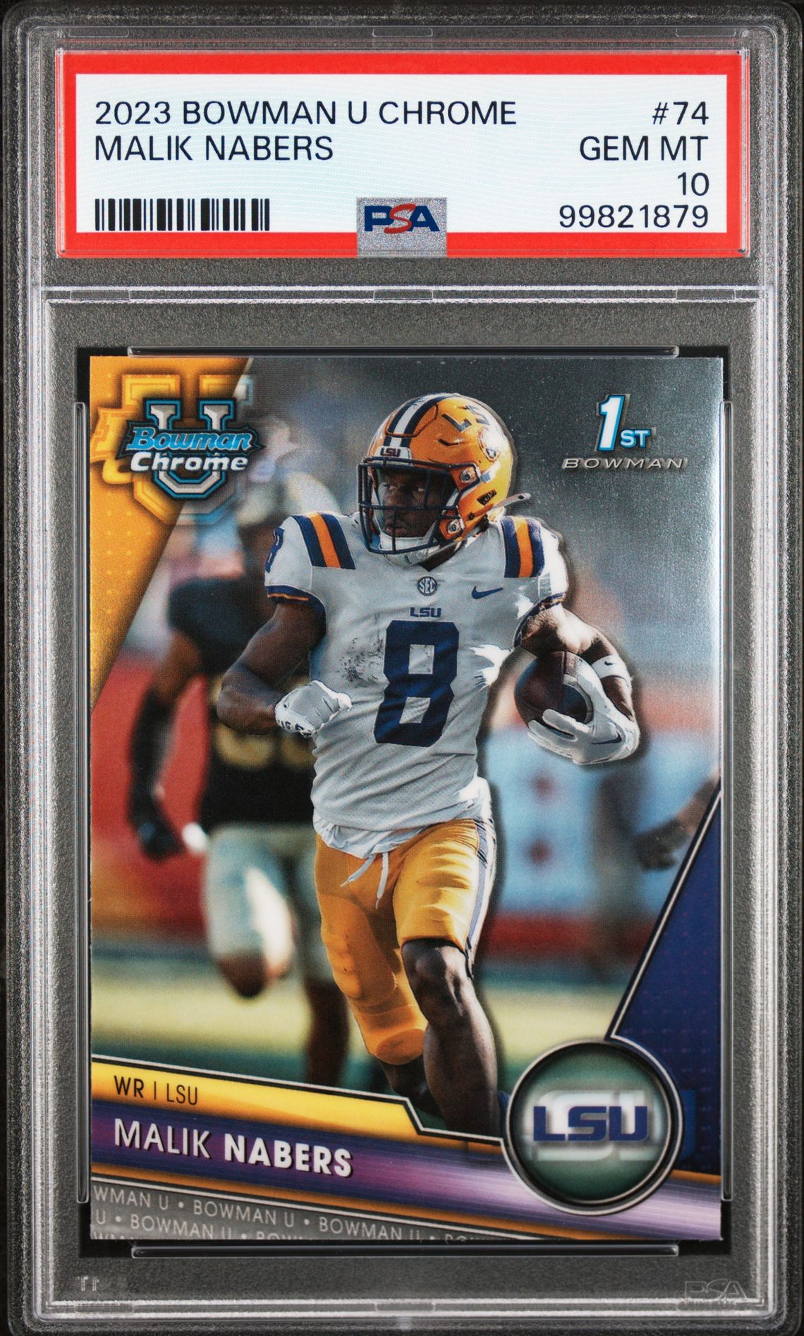 2023 Bowman BOWMAN UNIVERSITY CHROME #74 Malik Nabers front