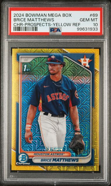 2024 Bowman Bowman Chrome Refractor #BCP-69 Matthews front