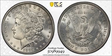 1886 $1 MS65