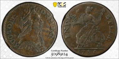 1785 CT 1/2P Bust Right, Miller 6.2-F.1 VF35BN