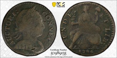 1786 CT 1/2P Scholar's Head, Miller 3-D.1 F15BN