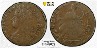 1787 CT 1/2P DB Left, Miller 25-b XF40BN