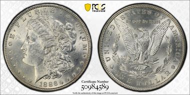 1886-O $1 MS62