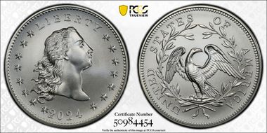 2024 Medal Flowing Hair Ag 230th Anniversary First Strike MS70