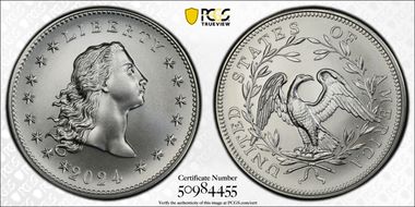 2024 Medal Flowing Hair Ag 230th Anniversary First Strike MS69