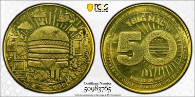 2018 Token 50th Ann. of Big Mac Early 00s Millennium Tech MS66