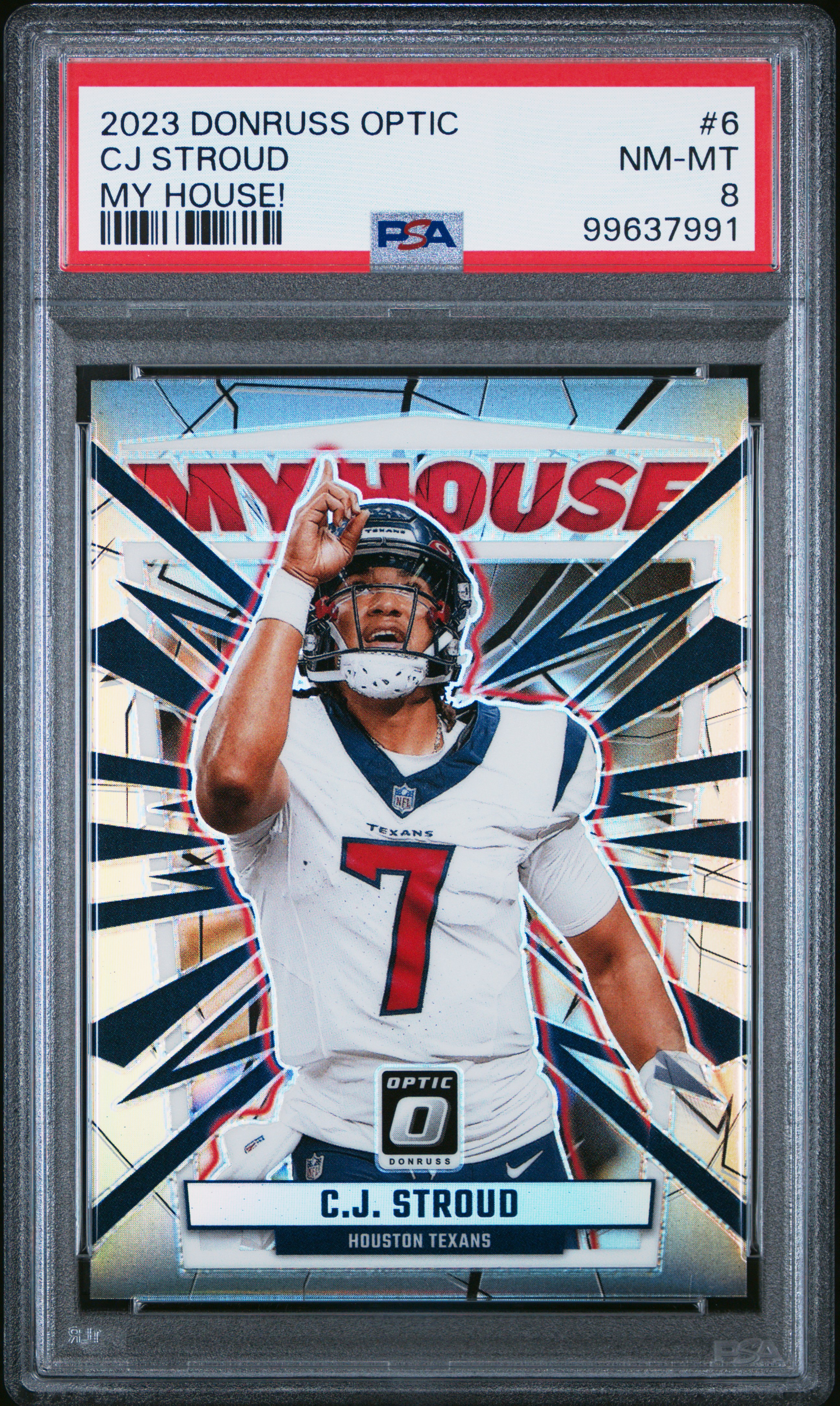 2023 Panini Donruss Optic My House! Cj Stroud #6 Nm-Mt 8 front