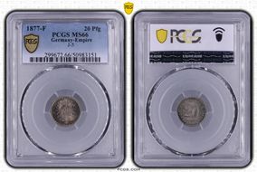 1877-F 20 Pfg J-5 MS66