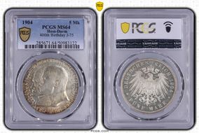 1904 5 Mk 400th Birthday J-75 MS64