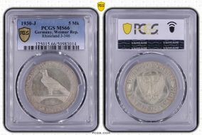 1930-J 5 Mk Rhineland J-346 MS66