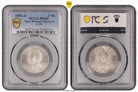 1892-A 2 Mk J-156 MS65