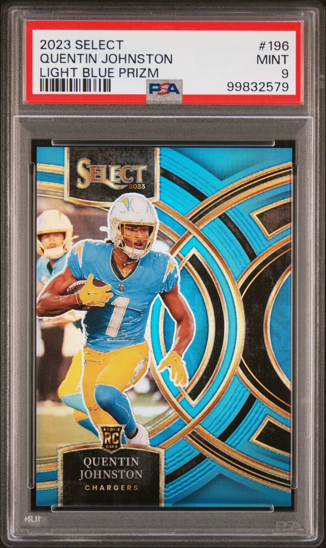 2023 Panini PANINI SELECT LIGHT BLUE PRIZM #196 Quentin Johnston front